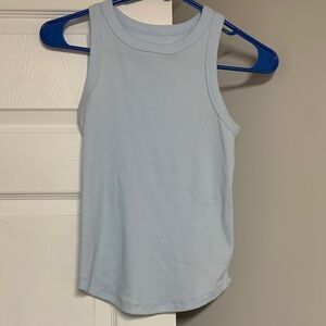 SO Pale Blue Ribbed Favorite Tank